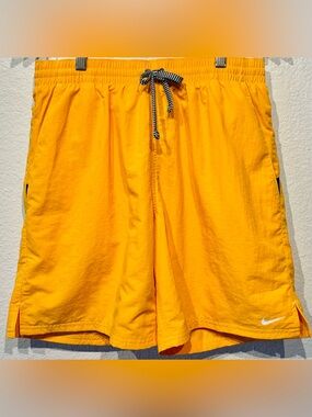 Nike Yellow Drawstring Shorts - Size M (Men’s)